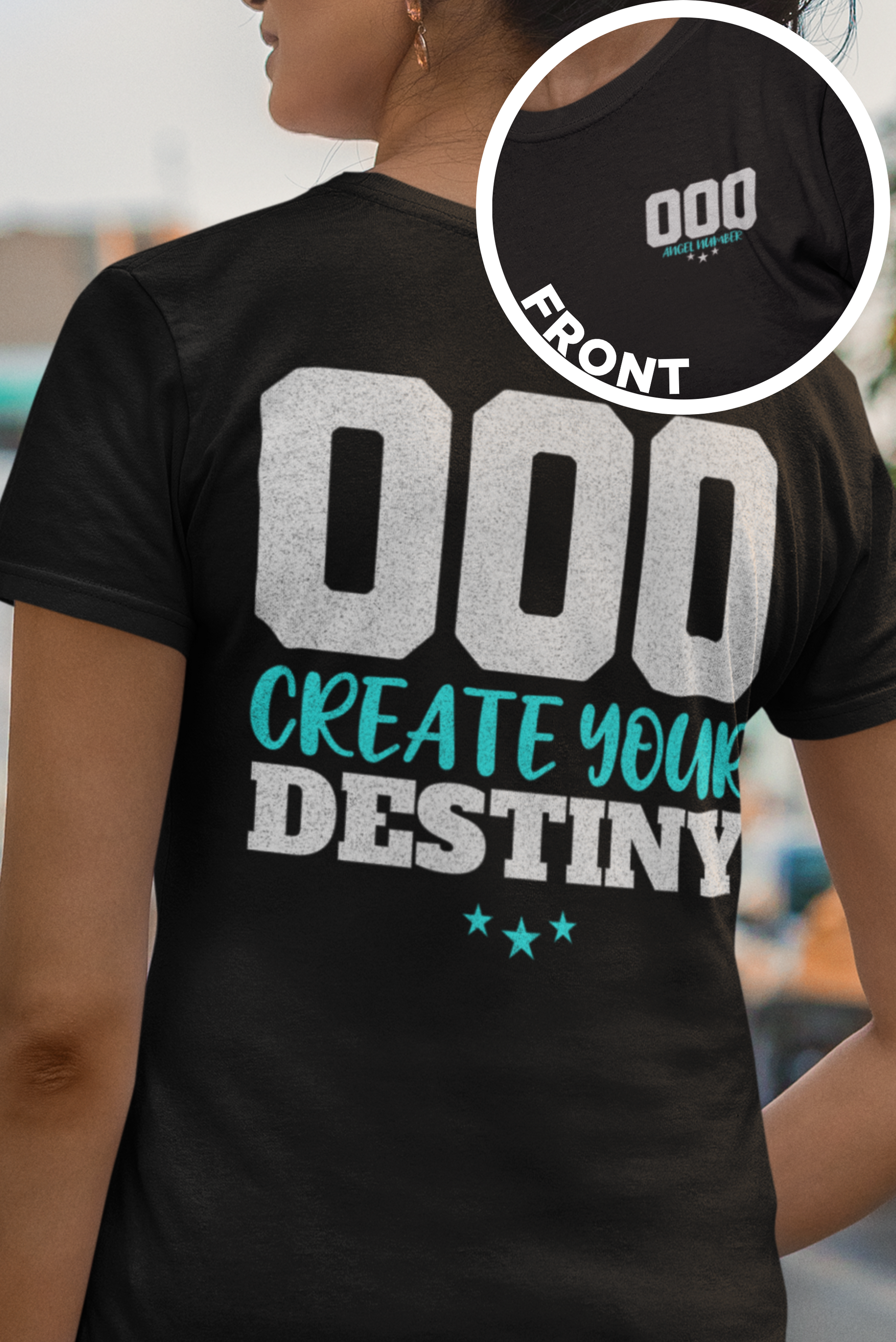 000YourDestiny-Big-Bang-Pixels-000-Angel-Number-Shirt-Black