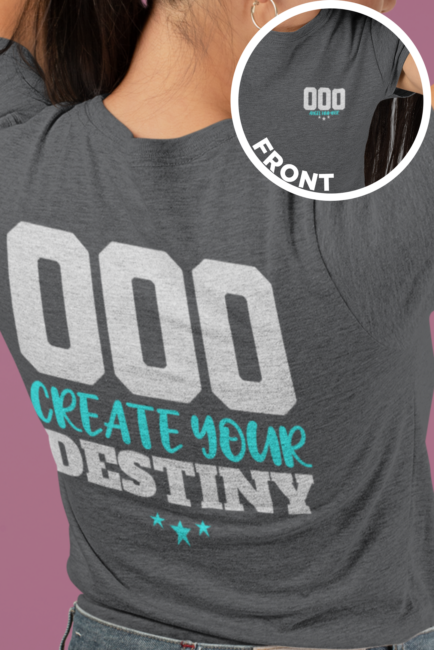 000YourDestiny-Big-Bang-Pixels-000-Angel-Number-Shirt-Dark-Heather