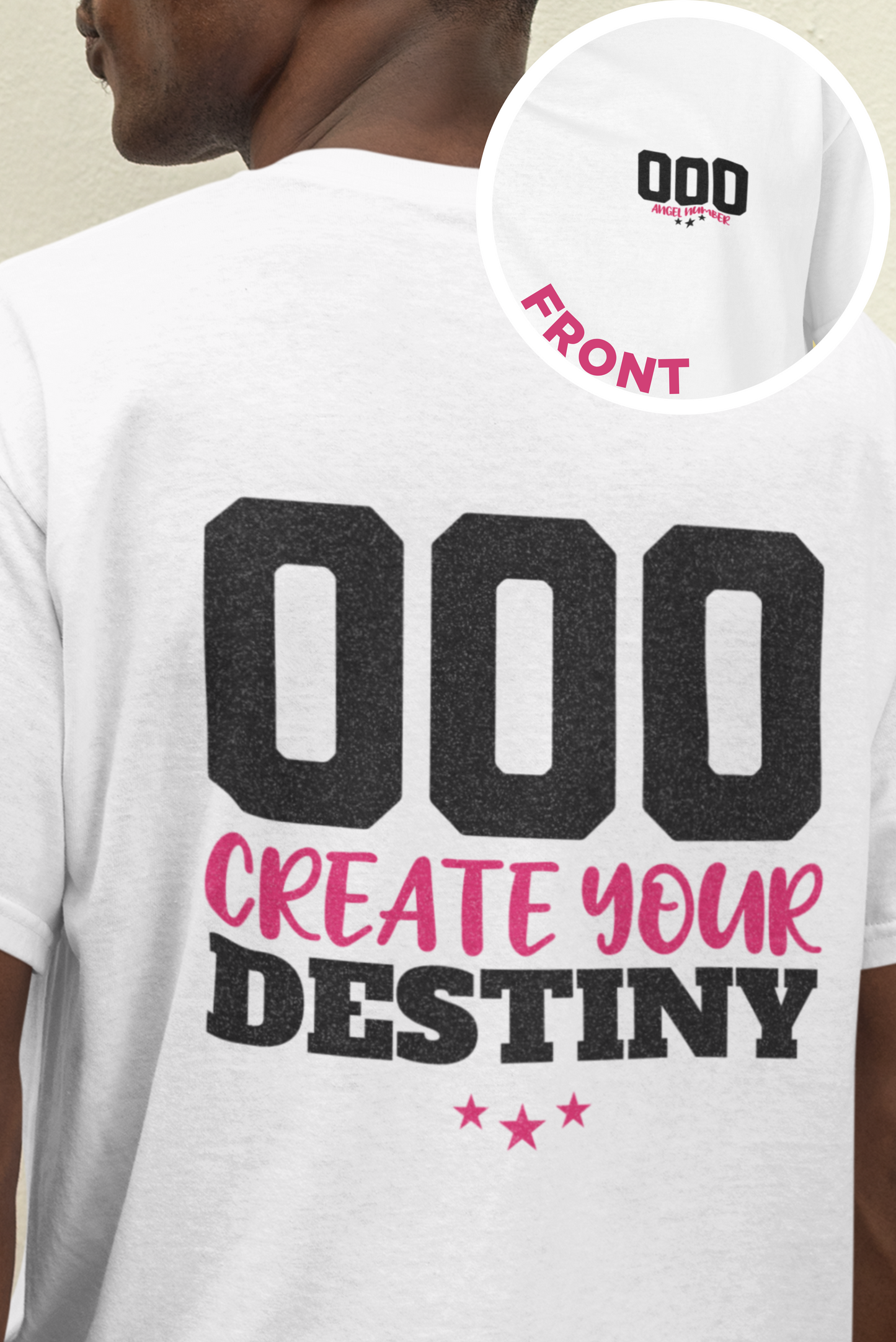 000YourDestiny-Big-Bang-Pixels-000-Angel-Number-Shirt-White