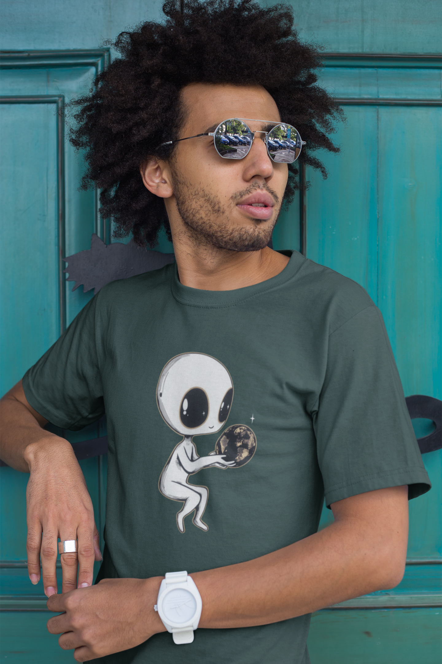 Big-Bang-Pixels-Alien-World-T-Shirt-Forest-Green