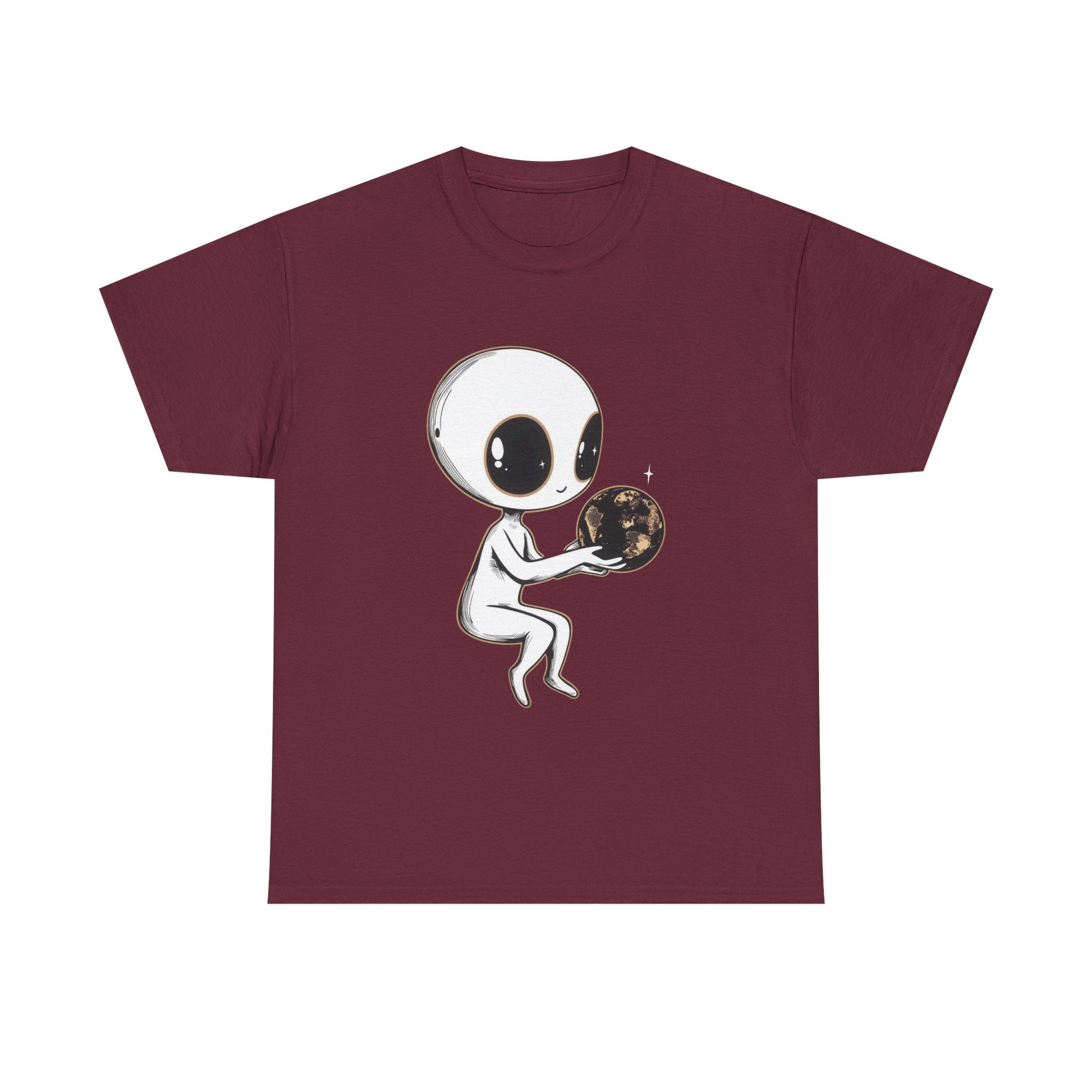 Big-Bang-Pixels-Alien-World-T-Shirt-Maroon-02