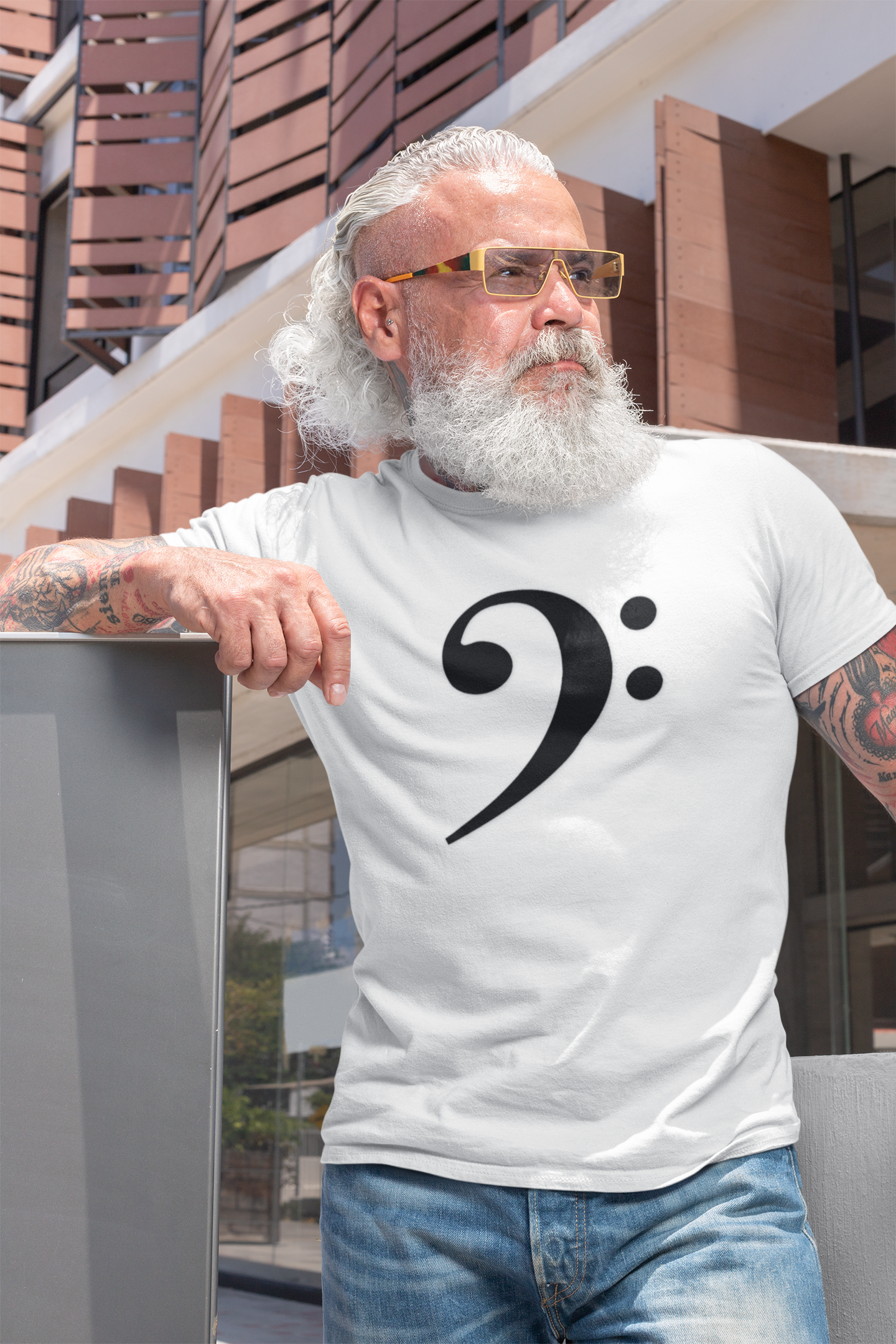 Big-Bang-Pixels-Bass-Clef-T-Shirt-White