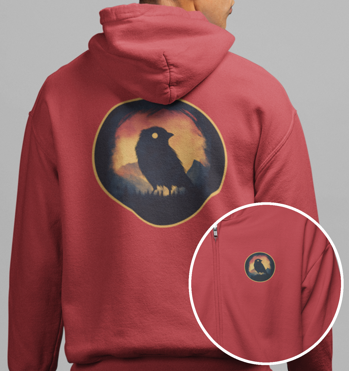 BigBangPixels-Night-Bird-Hoodie-Red
