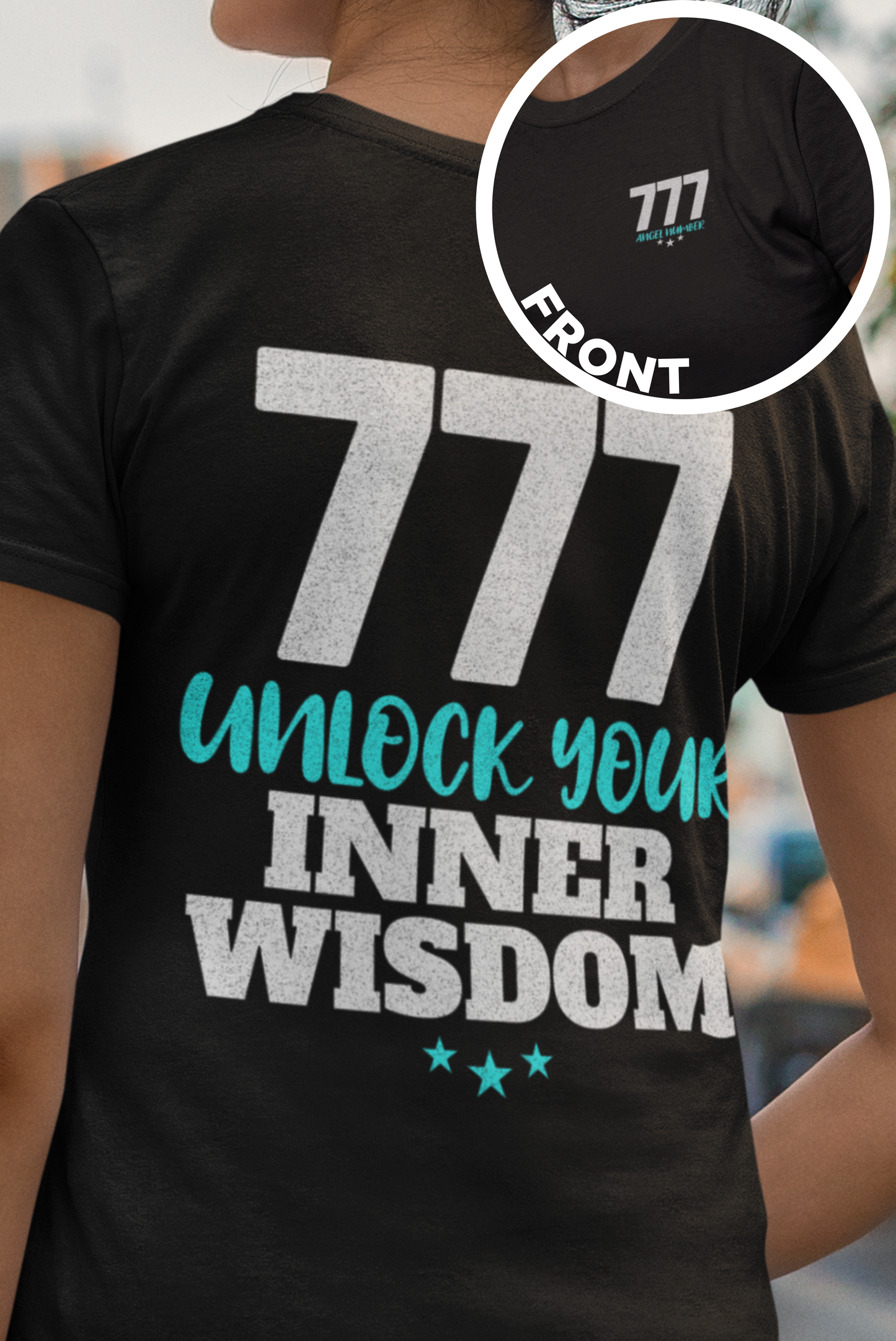 777 Angel Number Shirt, Unlock Your Inner Wisdom Tee for Spiritual Growth, Spiritual Awakening, Completion and Positive Vibes