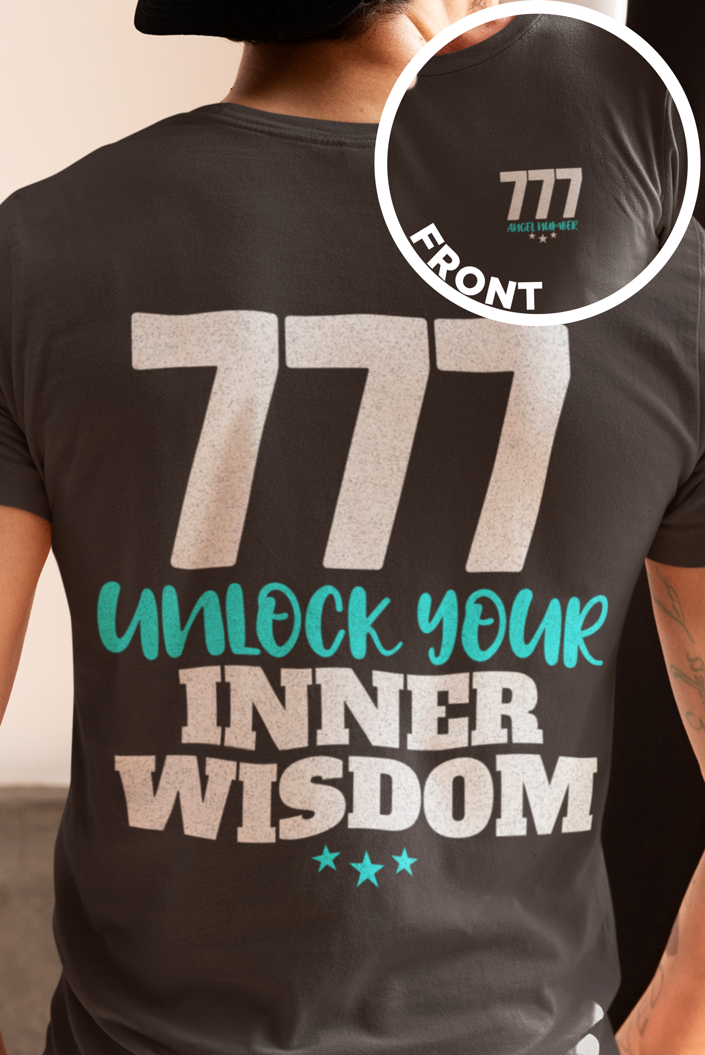 777 Angel Number Shirt, Unlock Your Inner Wisdom Tee for Spiritual Growth, Spiritual Awakening, Completion and Positive Vibes