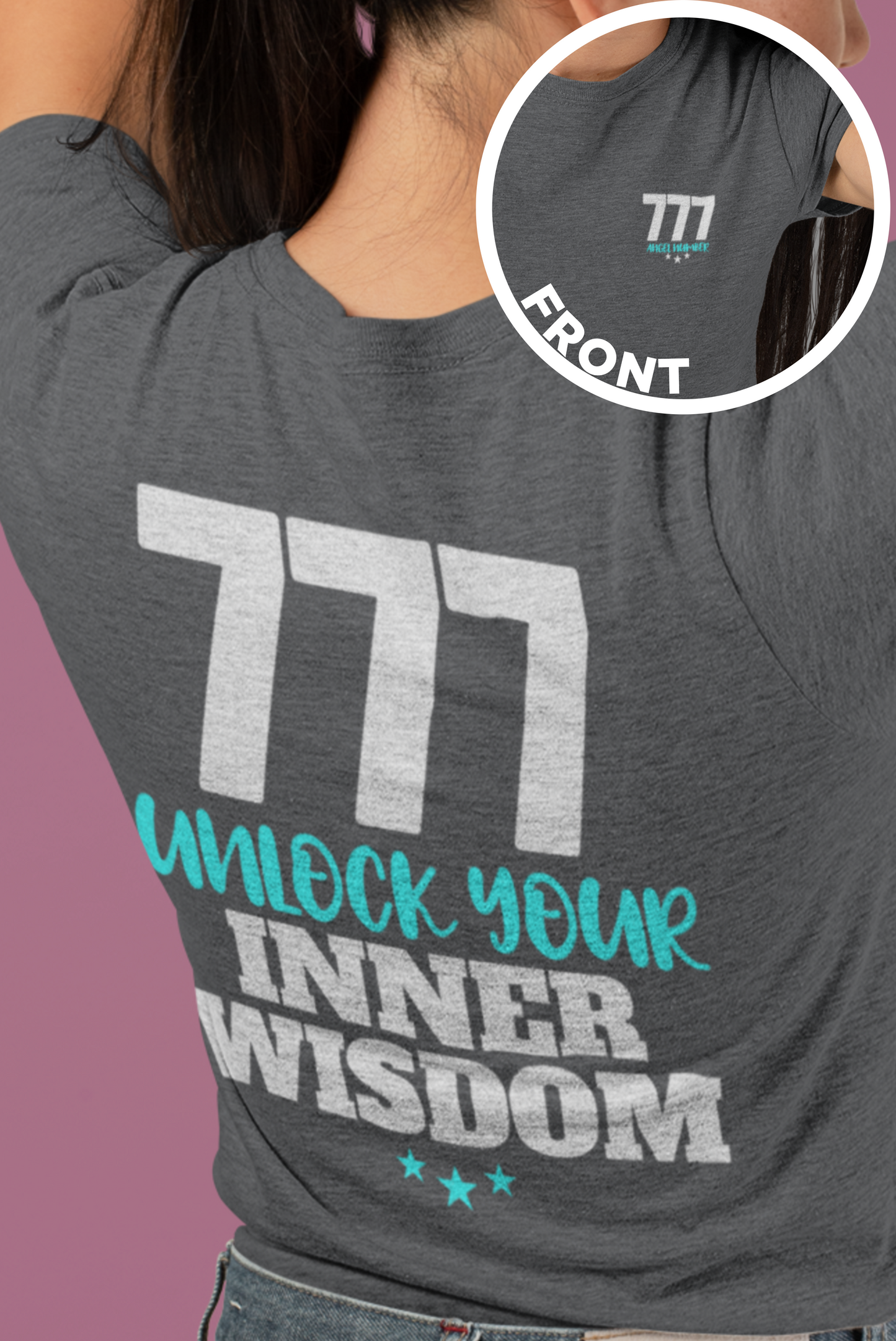 777 Angel Number Shirt, Unlock Your Inner Wisdom Tee for Spiritual Growth, Spiritual Awakening, Completion and Positive Vibes