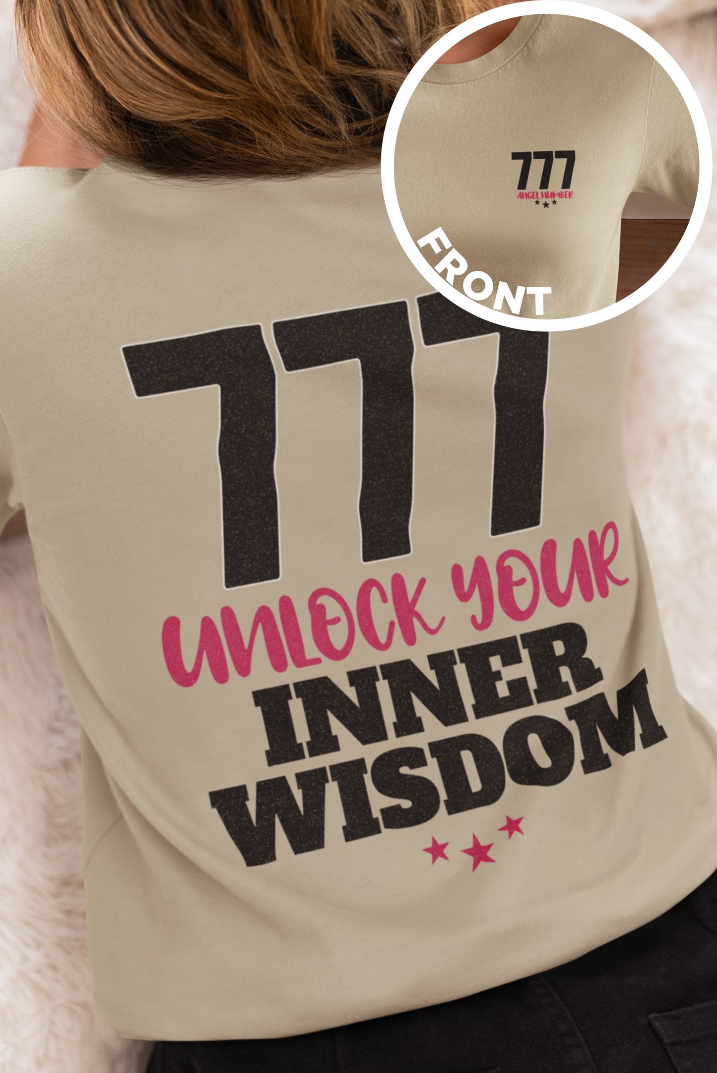 777 Angel Number Shirt, Unlock Your Inner Wisdom Tee for Spiritual Growth, Spiritual Awakening, Completion and Positive Vibes
