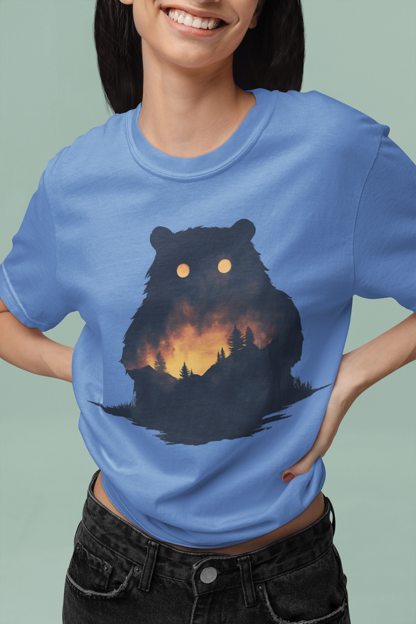 Big-Bang-Pixels-Comfort-Colors-Wild-Bear-Tshirt-Royal-Caribe