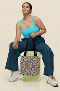 Stylish Leopard Print Tote Bag for Everyday Use, Eco-Friendly Shopping, Beach Trips, Gym, Gift Ideas, Trendy Animal Print
