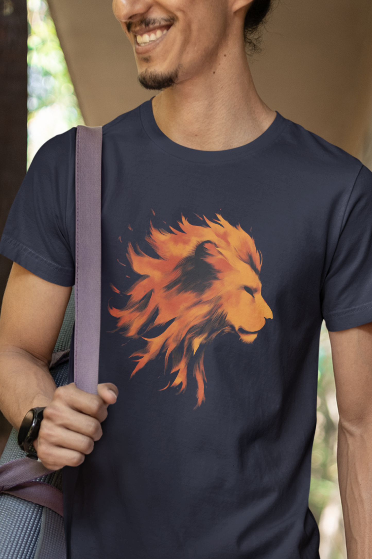 Big-Bang-Pixels-Mighty-Lion-Comfort-Colors-T-Shirt-Navy