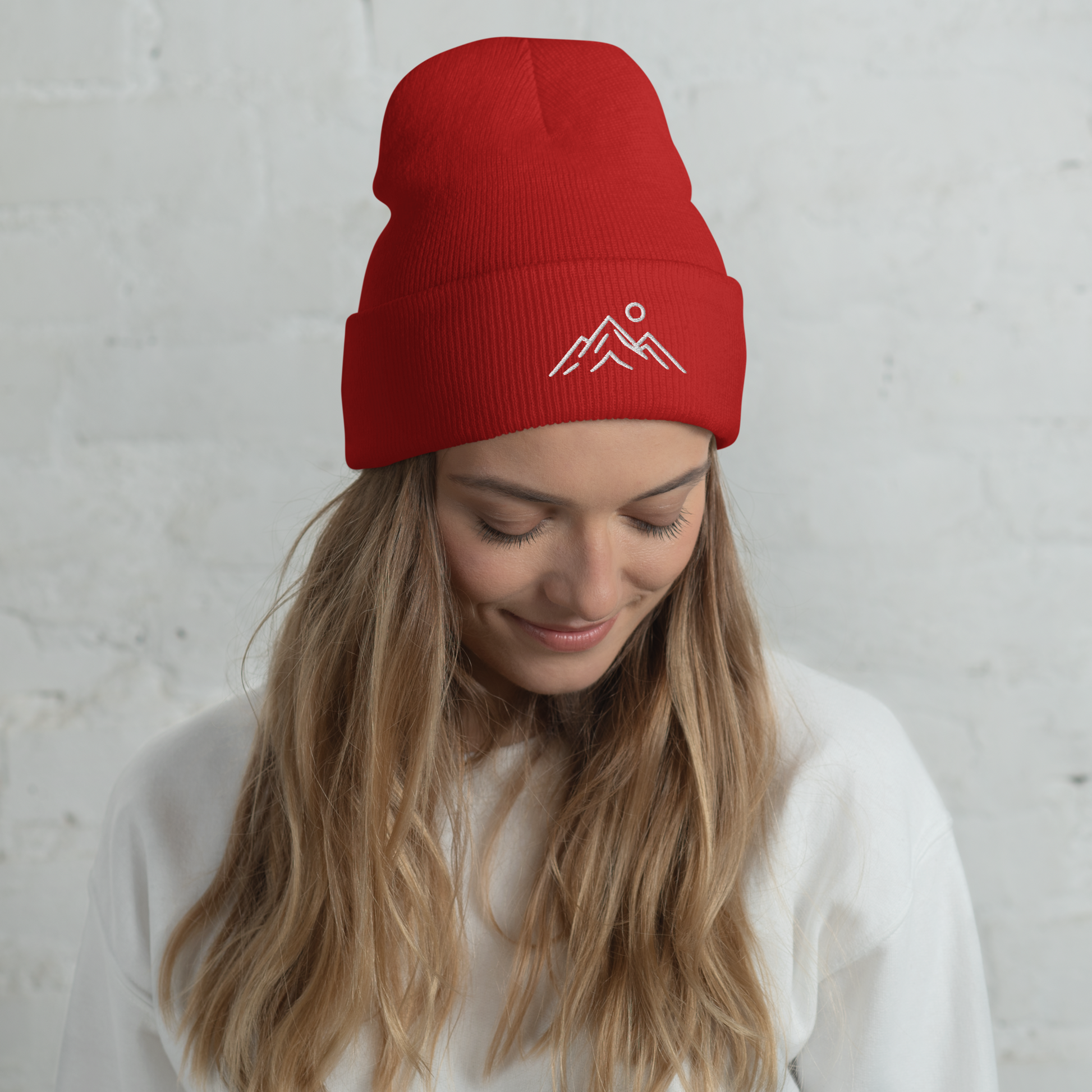 Big-Bang-Pixels-Mountains-Lines-Beanie-Red