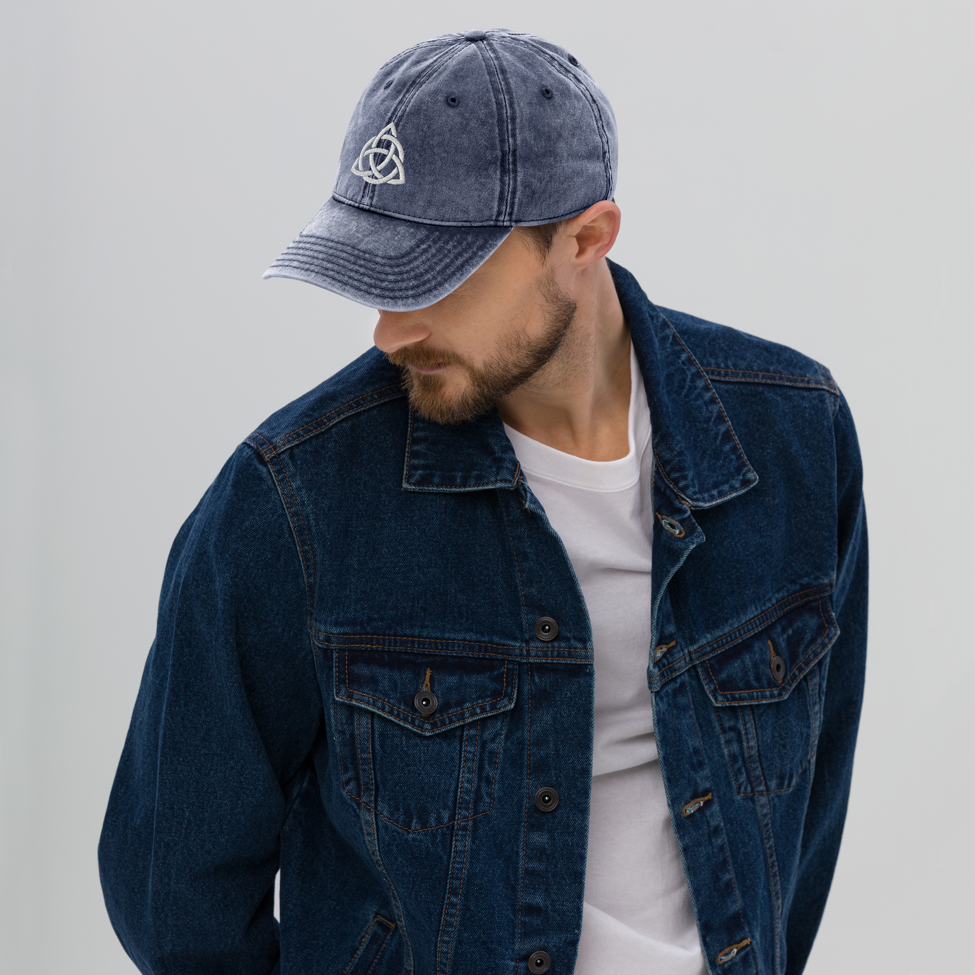 Big-Bang-Pixels-Triquetra-Celtic-Symbol-Cap-Navy