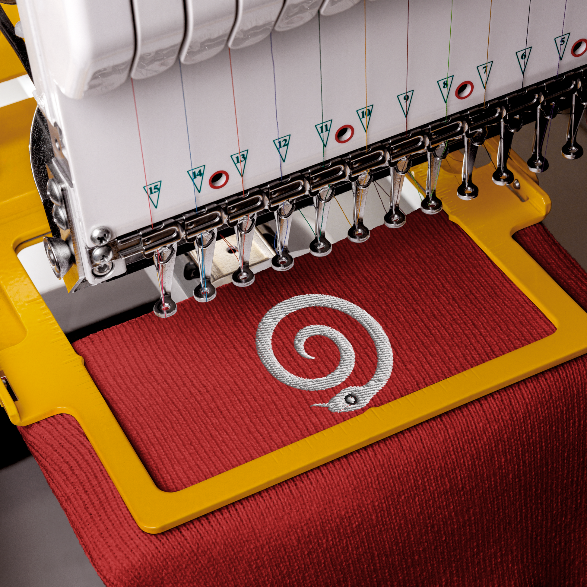 big-bang-pixels-spiral-snake-embroidered-beanie-red